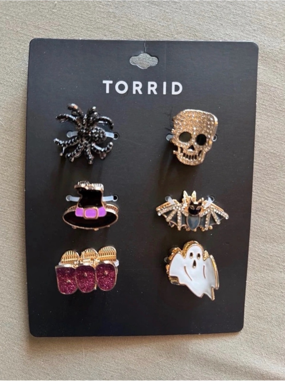 torrid Halloween Enamel Hair Clip Set